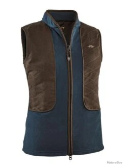 AC - GILET BLASER BASIC FLEECE FEMME - BLEU FONCE - TAILLE 38