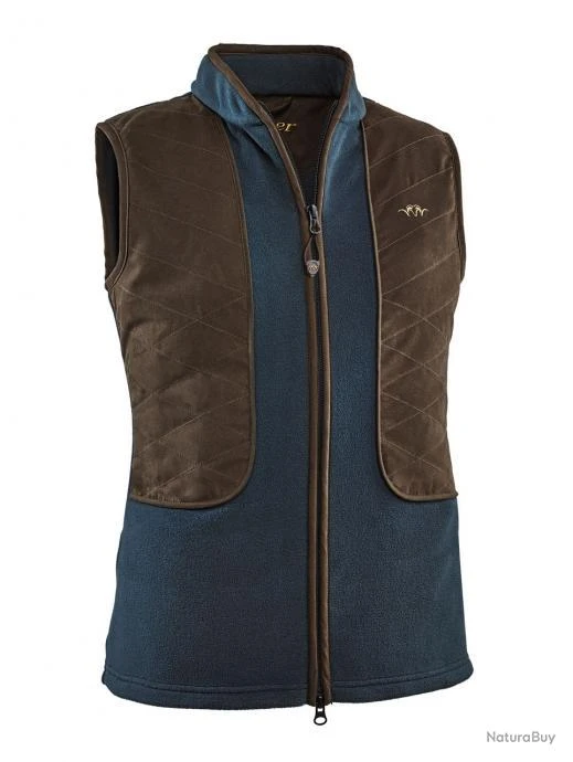 AC - GILET BLASER BASIC FLEECE FEMME - BLEU FONCE - TAILLE 38