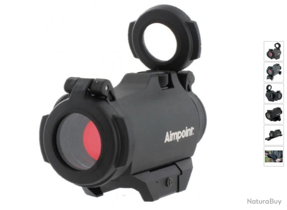 Aimpoint Micro H2 - 2Moa Avec Montage Intégré Pour Tikka T3 - Noir