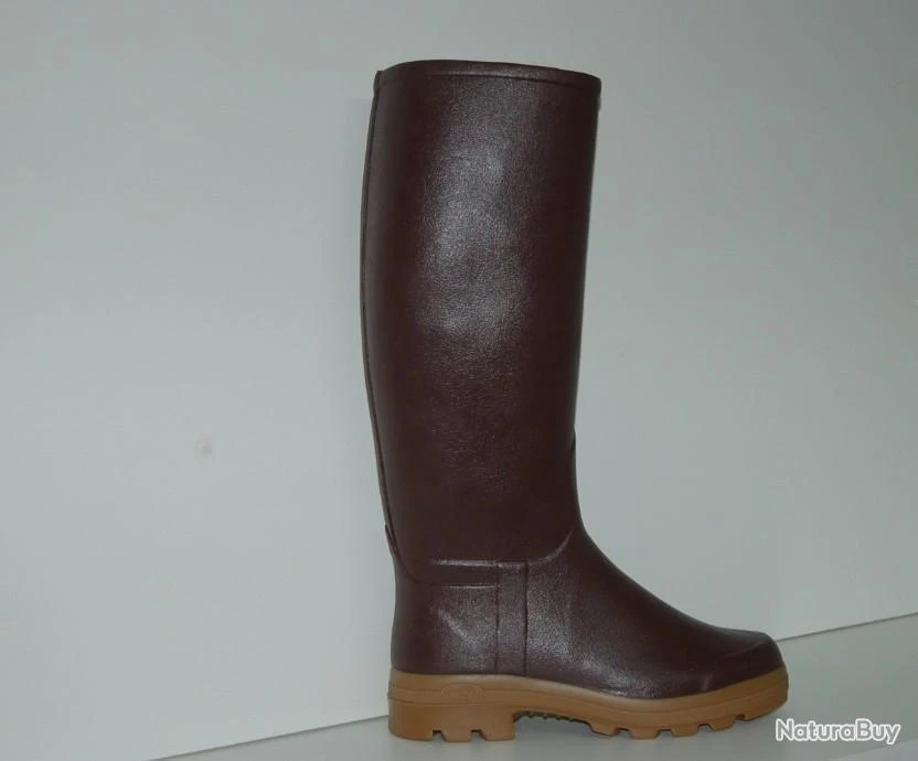 BOTTES SAINT HUBERT LE CHAMEAU MARRON T43 MOLLET 44 (3525.T43.M44)