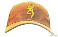Casquette Browning Marron Et Logo Jaune - Réf 4583