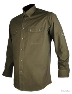 Chemise De Chasse Somlys 500 Vert Kaki - 44