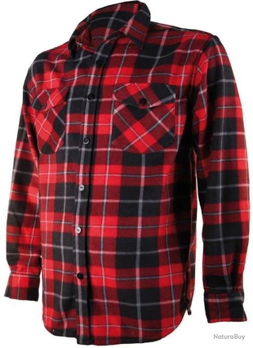 Chemise Polaire Carreaux Treeland Rouge