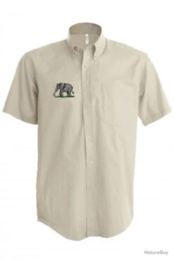 KARIBAN Chemise Avec Broderie Eléphant