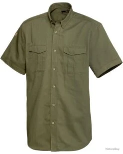 Chemise De Chasse à Manches Courtes Jubi Couleur Olive