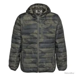 DOUDOUNE A CAPUCHE PERCUSSION CAMO TREK - TAILLE 4XL