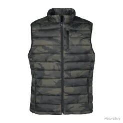 GILET MATELASSE PERCUSSION TREK CAMO KAKI - TAILLE S