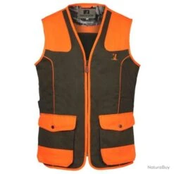 Gilet Enfant Tradition Haute Visibilité Percussion 14A Kaki / Orange