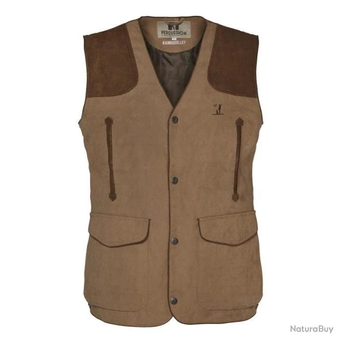 Gilet Percussion Rambouillet Marron - TAILLE M