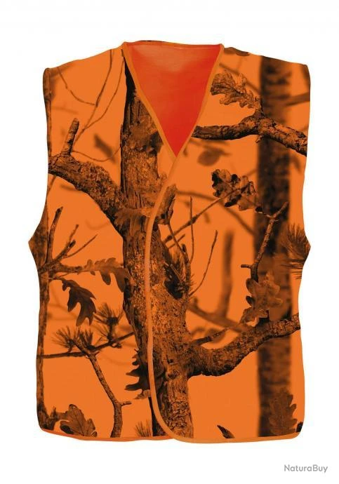 Gilet De Traque Ghost Camo Forest Fluo - Percussion