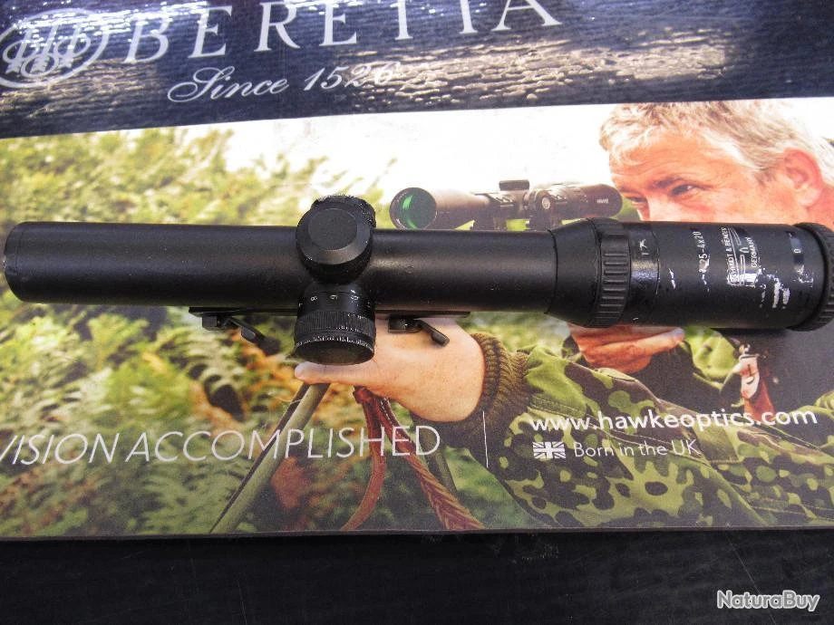 LUNETTE BATTUE 1.25-4X24 SCHMIDT ET BENDER RETICULE VARIANT A RAIL LUMINEUSE