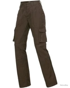 Pantalon Cargo Dame Franzi Couleur Brun.
