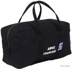 SAC PARACHUTISTE EFA DE L'ARMEE FRANÇAISE NOIR EN COTON ET CORDURA 101 INC