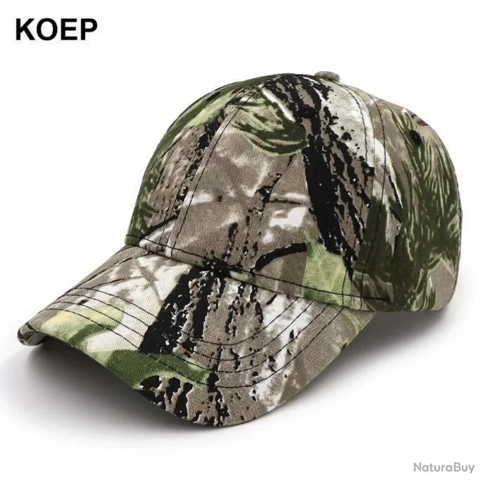 !! LIVRAISON OFFERTE !!! Casquette KOEP Camouflage Baseball Chasse Pêche Randonnée Réf 1124