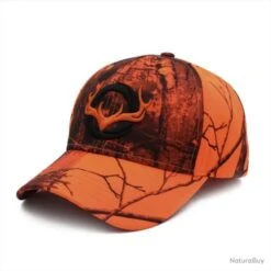 SUPERBE CASQUETTE DE CHASSE ORANGE FLUO 1