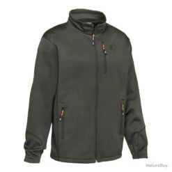 Sweat Shirt Enfant Zippé Percussion Kaki - Taille 8A