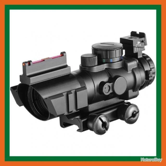 TOP - Point Rouge Tactique 4x32 Pour Rail 20 Mm - Triple Illumination - LIVRAISON GRATUITE ET RAPIDE