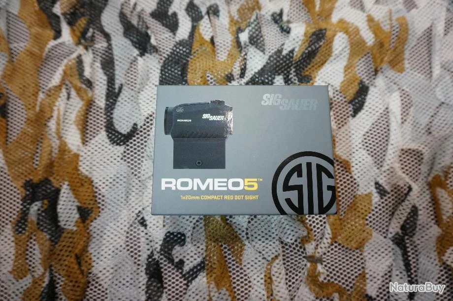 VISEUR POINT ROUGE SIG ROMEO 5 1X20 2MOA MONTAGE PICATINNY