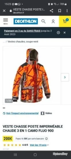 Veste De Poste Grand Froid Solognac