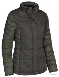 Veste Femme Matelassée LAURA Kaki Club Interchasse