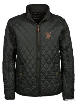 Veste Matelassée Après Chasse Avec Broderie Bécasse Taille 3XL Prés Du Corps En PROMO