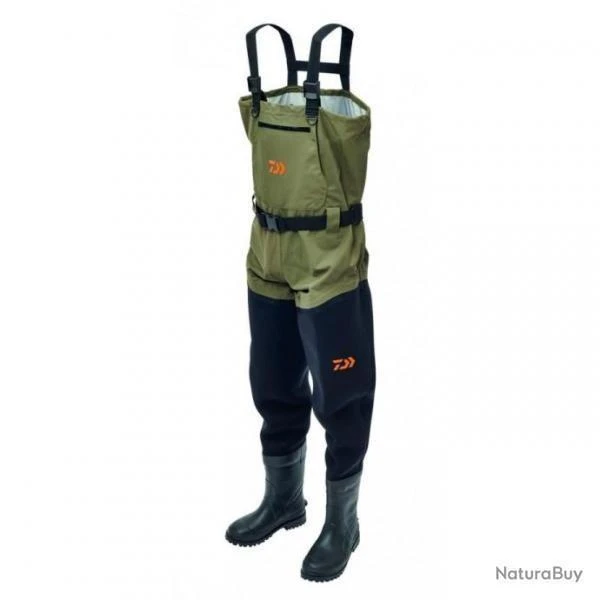 WADERS DAIWA RESPIRANTS HYBRIDES BOTTES T.43/44