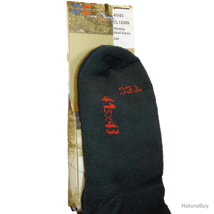 CHAUSSETTES HAUTES 78% LAINE MERINOS D.FENSTEC 38/40 â Image 2