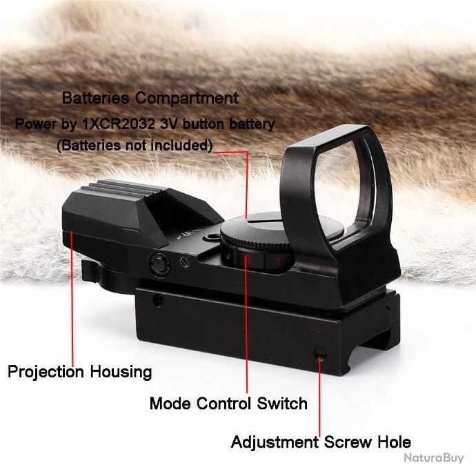 OHHUNT Point Rouge 1x22x33 4 Réticules - ENCHERES PAS DE PRIX DE RESERVE !!! – Image 2