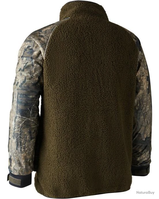 Deerhunter Veste En Fourrure Synthétique Rusky Pile Couleur Vert Camo. – Image 2