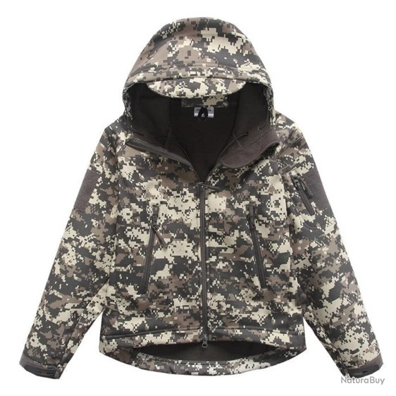 Veste Enfant, Coupe-vent, Kaki, Taille De 6ans à 12ans. – Image 2