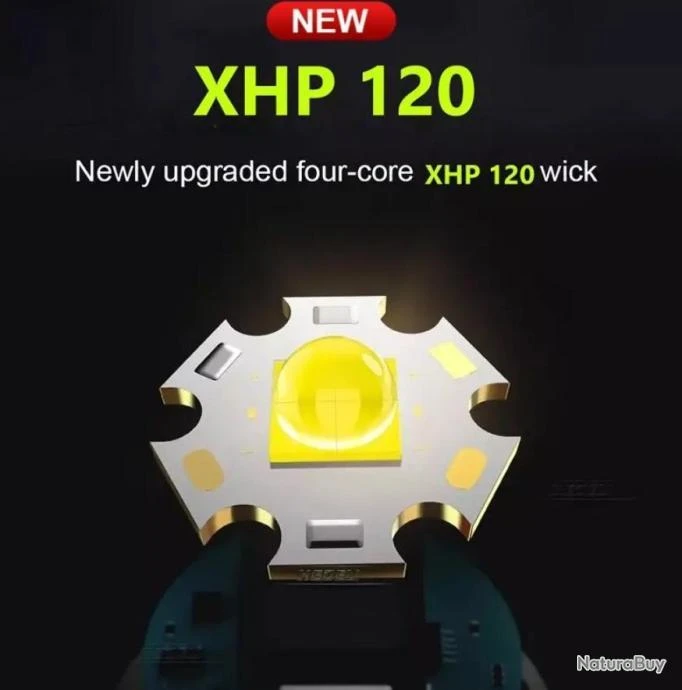 Lampe Torche Tactique LED Surpuissante, Rechargeable USB Multifonctions – Image 2