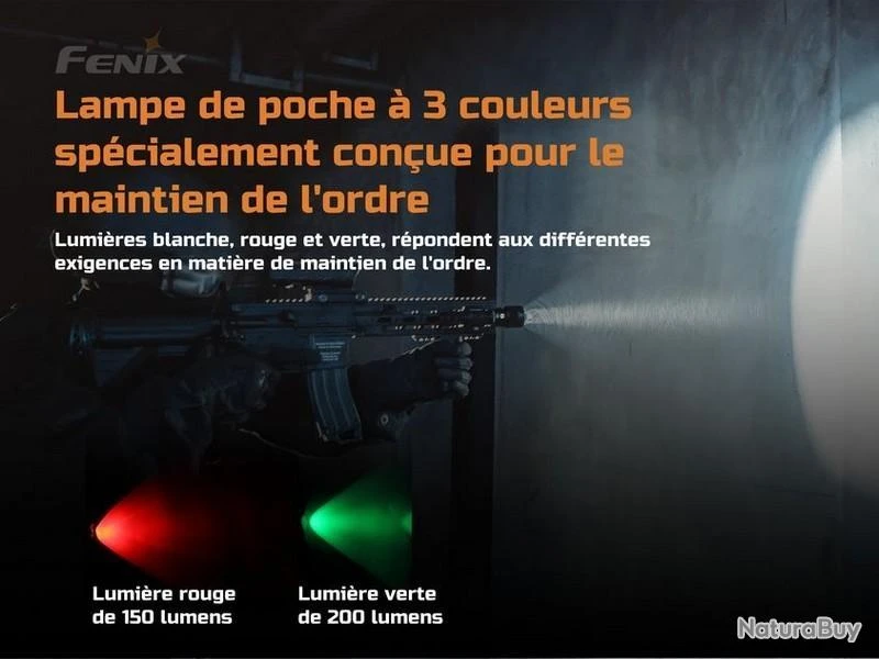 Lampe Torche Fenix TK26R - 1500 Lumens - Rouge + Vert – Image 3