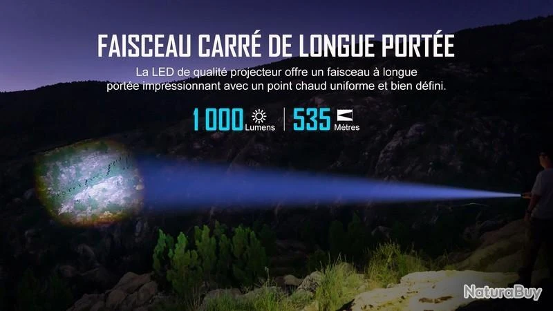 Lampe Torche Olight ARCHER ? 1000 Lumens – Image 3