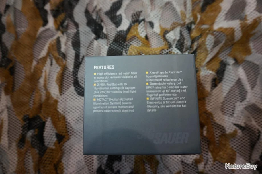 VISEUR POINT ROUGE SIG ROMEO 5 1X20 2MOA MONTAGE PICATINNY â Image 3