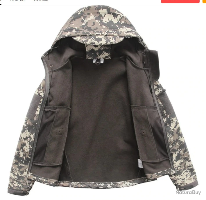 Veste Enfant, Coupe-vent, Kaki, Taille De 6ans à 12ans. – Image 3