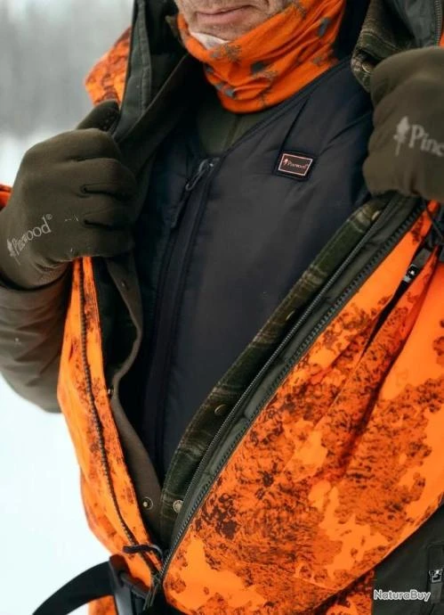 GILET CHAUFFANT PINEWOOD ULTRA BODY HEAT BLACK GREY â Image 4