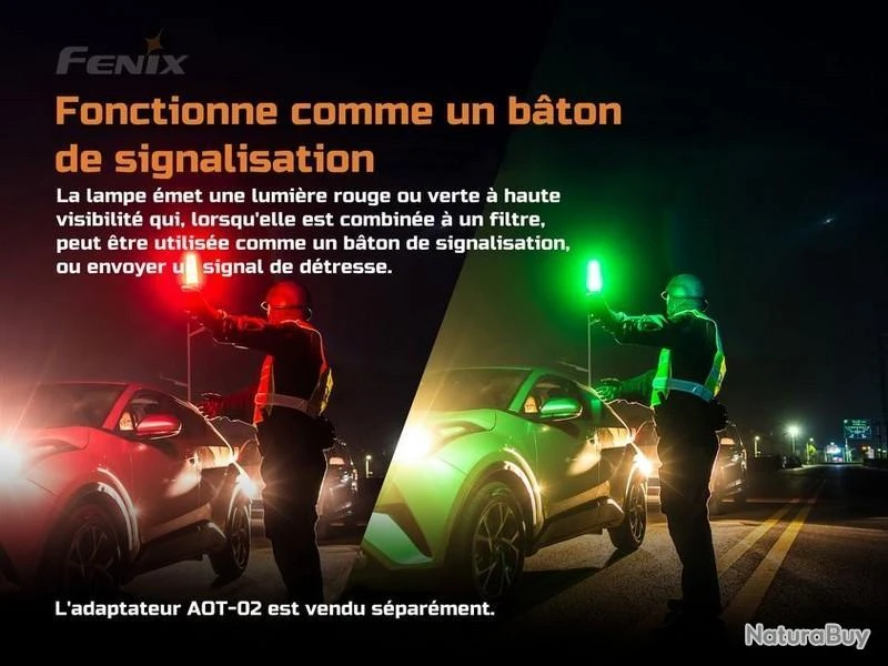 Lampe Torche Fenix TK26R - 1500 Lumens - Rouge + Vert – Image 4