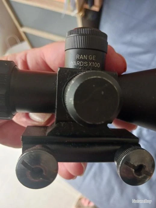 Lunette De Visée Avec Réticule Lumineux Montée Sur Rail Vissage Et Pour être Montée Sur Rail Weaver – Image 4