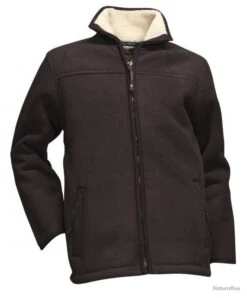 Blouson Polaire Doublé LMA Ecorce Marron - Taille 5 / XL