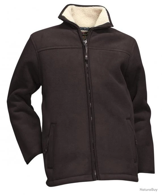 Blouson Polaire Doublé LMA Ecorce Marron - Taille 5 / XL