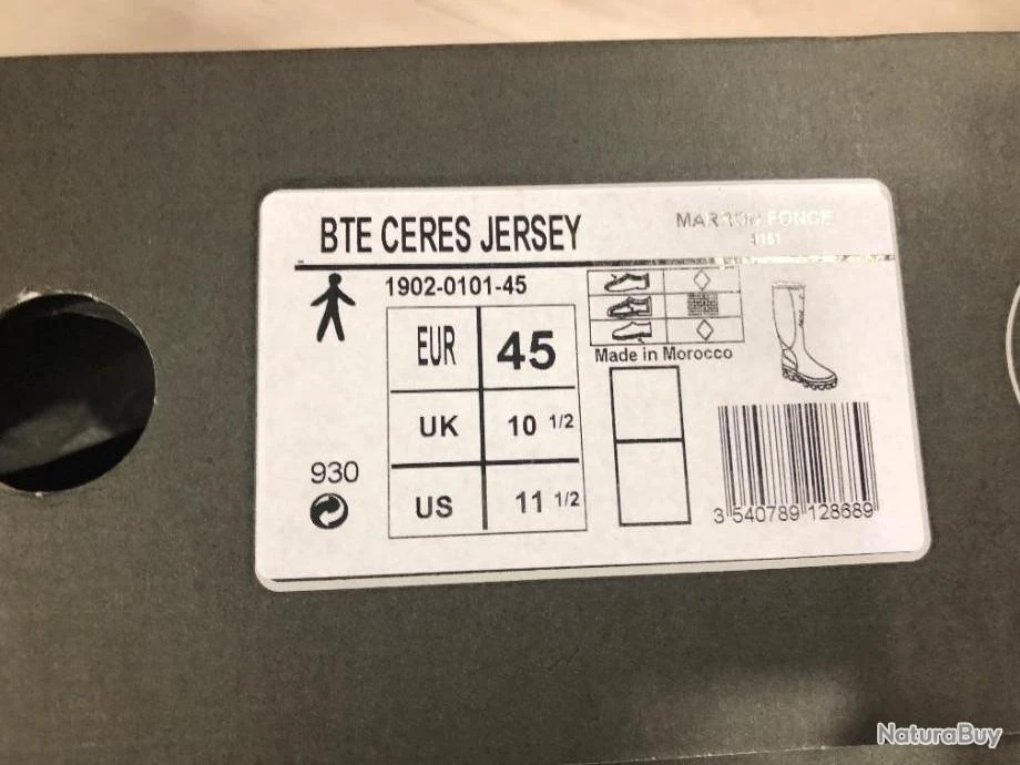 Bottes Cérès Jersey Le Chameau Marron POINTURE 45 %%% DESTOCKAGE%%% – Image 5