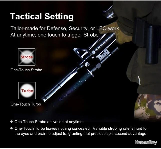 Lampe Torche Klarus XT11GT PRO V2 - 3300 Lumens Tactique Et Rechargeable – Image 5