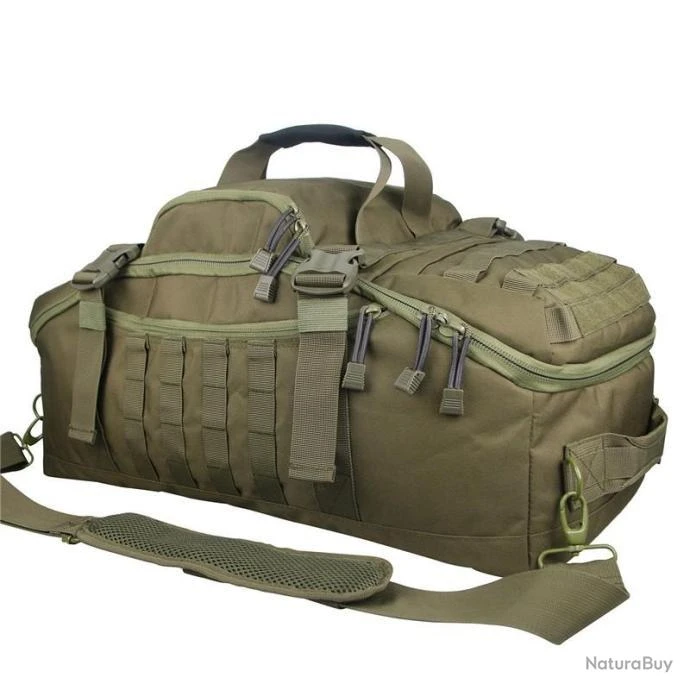 Sac à Dos Tactique - 40L VERT - Militaire Mixte & Polyvalent - Tissu Très Résistant 600D - Chasse – Image 5