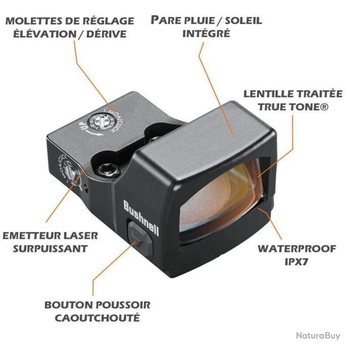 Viseur Point-rouge Bushnell RXS-250 1x25, Offre Incroyable, Vente Flash Stock Limité !!! – Image 5