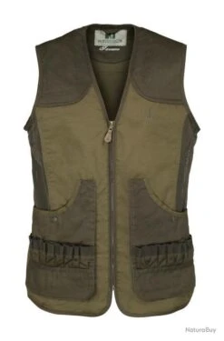 Gilet De Chasse Percussion Savane Kaki