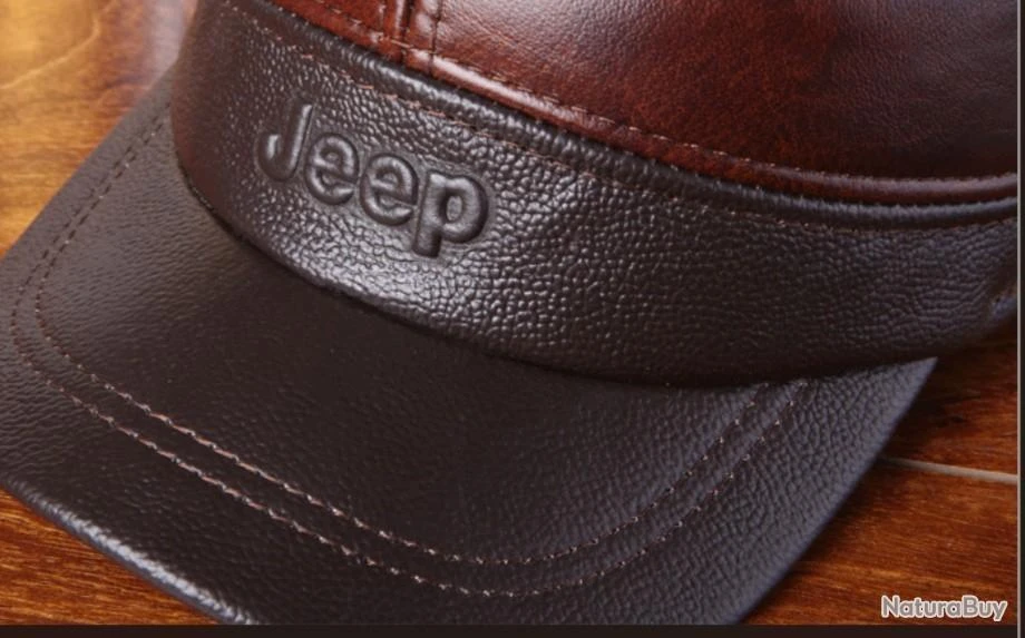 !!!! LIVRAISON OFFERTE !!!! NOUVEAUTÉ 2021 !!!! Casquette Cuir Véritable JEEP Réf 324 – Image 7