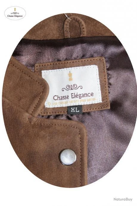 Veste D Après Chasse En Cuir Chasse Elégance Réf CE58 – Image 3