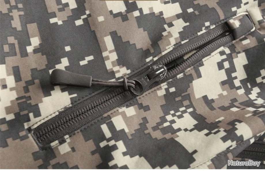 Veste Enfant, Coupe-vent, Kaki, Taille De 6ans à 12ans. – Image 7