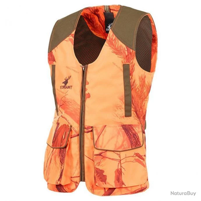 Gilet De Chasse Enfant Stagunt Milano Blaze Camo
