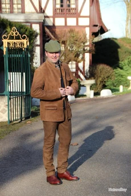 Veste D Après Chasse En Cuir Chasse Elégance Réf CE58 – Image 4